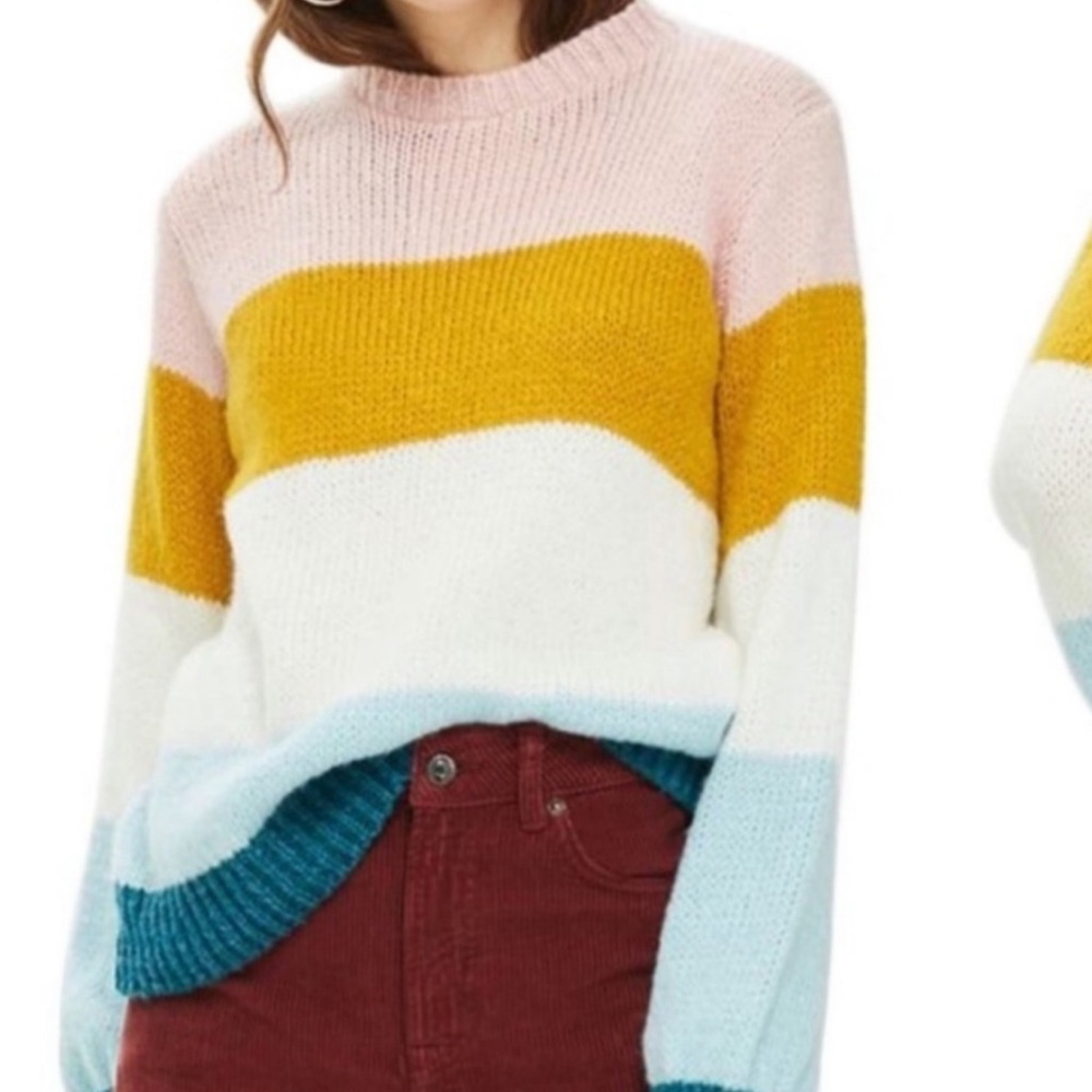 Lovely rainbow sweater from Topshop